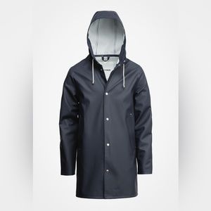 Stutterheim Stockholm Raincoat (Men’s Navy)